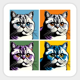 British Shorthair Pop Art- Cat Lovers Sticker